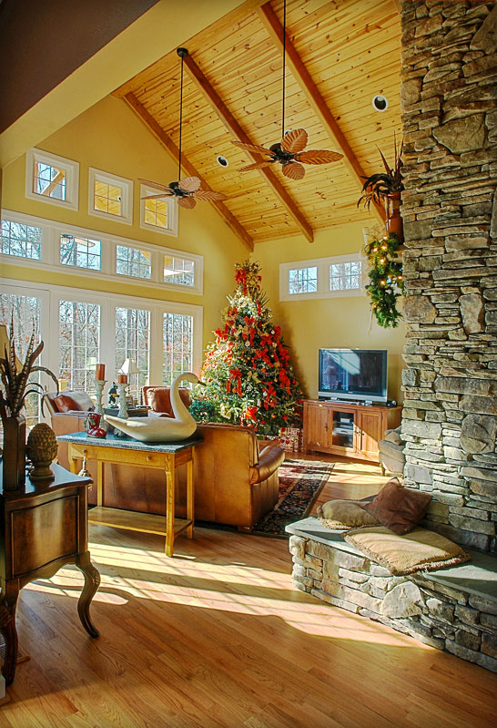 Photo shows a Wakefield, NC interior by North Carolina's best architectural photographer