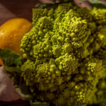 Food Photography shows Romanesco by Bruce Johnson Studios