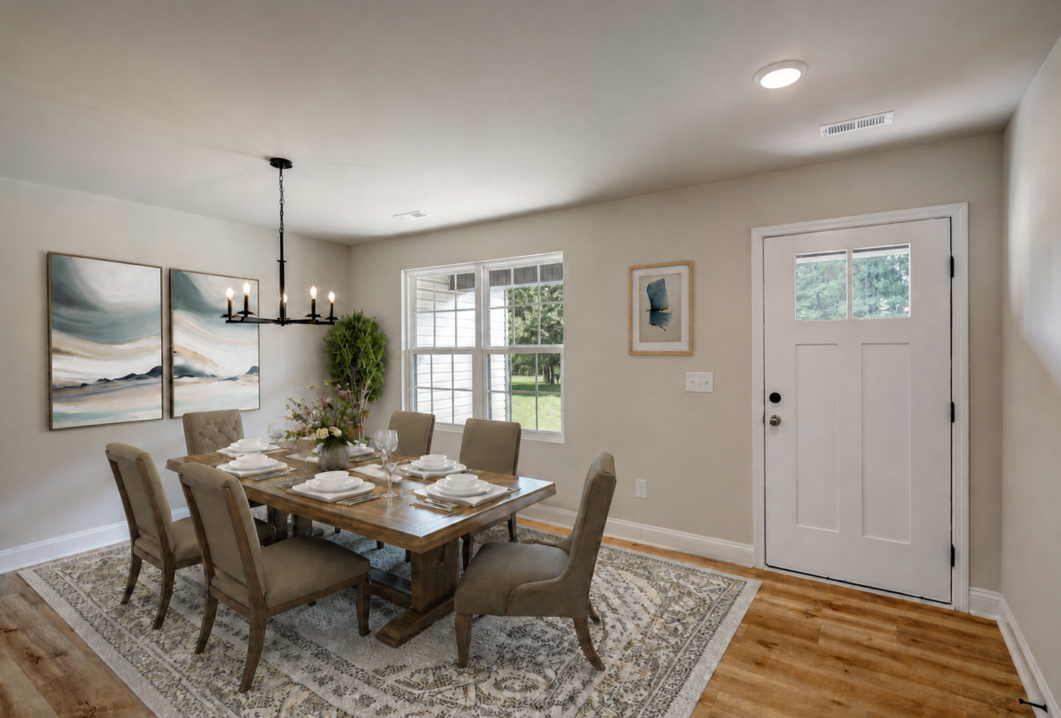 before virtual staging